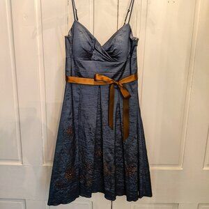 Tea-length cocktail dress, made with luxurious fabric *like new*